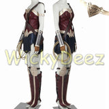 Custom Size Wonder Woman Justice League Cosplay Costume with Boots & Lasso-DC Comics Cosplay-WickyDeez