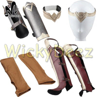 Custom Size Wonder Woman Justice League Cosplay Costume with Boots & Lasso-DC Comics Cosplay-WickyDeez