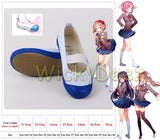 Doki Doki Literature Club Sayori Yuri Natsuki Monika Cosplay Costume Vest + Wig + Shoes-Anime Cosplay-WickyDeez