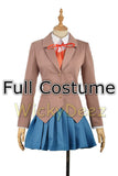 Doki Doki Literature Club Sayori Yuri Natsuki Monika Cosplay Costume Vest + Wig + Shoes-Anime Cosplay-WickyDeez