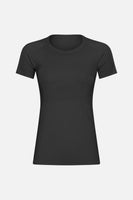 Activewear Compression Crewneck Top | Ultra -stretchy Sports Gymwear Tee - WickyDeez