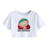 Eric Cartman Women's Cropped T-shirt | South Park Midrift Tee Top - WickyDeez