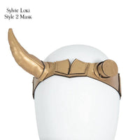 Loki & Sylvie Lady Loki Helmet Horns Mask | Cosplay Costume Accessories Superhero Head Wear - WickyDeez