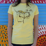 Hot Dog Dog T-Shirt (Ladies)-Ladies T-Shirt-WickyDeez