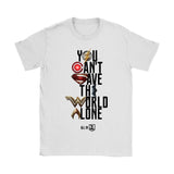 Justice League 2017 You Can't Save the World Alone - Gildan Womens T-Shirt (Movie Symbol Version)-DC Comics Cosplay-WickyDeez