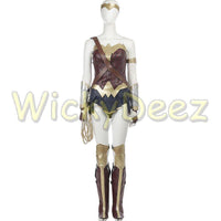 Inspired Wonder Woman Justice League Cosplay Costume Boot Covers & Lasso (Alternate Version)-DC Comics Cosplay-WickyDeez