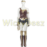 Inspired Wonder Woman Justice League Cosplay Costume Boot Covers & Lasso (Alternate Version)-DC Comics Cosplay-WickyDeez