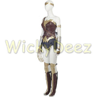 Inspired Wonder Woman Justice League Cosplay Costume Boot Covers & Lasso (Alternate Version)-DC Comics Cosplay-WickyDeez