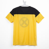 Deadpool 2 Movie Yellow and Black X-Men T-Shirt Cosplay Costume Tee Shirt-Marvel Comics Cosplay-WickyDeez