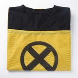 Deadpool 2 Movie Yellow and Black X-Men T-Shirt Cosplay Costume Tee Shirt-Marvel Comics Cosplay-WickyDeez