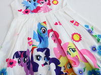 Kids Cute Rainbow Foal My Little Poli Pony Dress Ages from 2yrs - 8yrs-Children's Apparel-WickyDeez