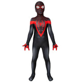 Kids PS5 Spiderman Miles Morales Jumpsuit Playstation 5 Cosplay Full Costume Set WickyDeez