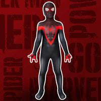 Kids PS5 Spiderman Miles Morales Jumpsuit Playstation 5 Cosplay Full Costume Set WickyDeez