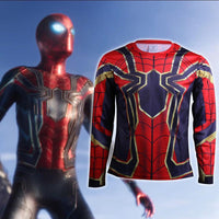 Spider-Man 3D 2018 Avengers Infinity War T-Shirt Spiderman Cosplay Long & Short Sleeve Shirt-Marvel Comics Cosplay-WickyDeez