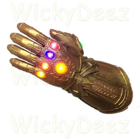 Thanos Glowing Gemstones Lights Infinity War Gauntlet Glove Avengers Cosplay Prop-Marvel Comics Cosplay-WickyDeez