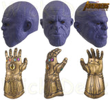 Thanos Infinity War Purple Face Mask Version & Infinity War Gauntlet Cosplay Props-Marvel Comics Cosplay-WickyDeez