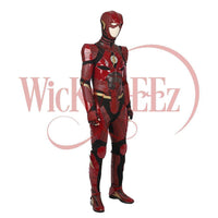 The Flash Justice League Costume Barry Allen Cosplay Costume Deluxe Custom Made-DC Comics Cosplay-WickyDeez