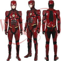 The Flash Justice League Costume Barry Allen Cosplay Costume Deluxe Custom Made-DC Comics Cosplay-WickyDeez