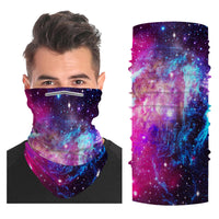 Galaxy Face Mask Balaclava Scarf Cover | 2x - 50x Disposable Five Layer Filter Pads Available - WickyDeez