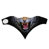 Children's Roaring Tiger Bandana Face Mask Scarf Cover | 2x - 50x Disposable Five Layer Filter Pads Available - WickyDeez