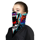 Roaring Bear Bandana Face Mask Scarf Cover | 2x - 50x Disposable Five Layer Filter Pads Available - WickyDeez