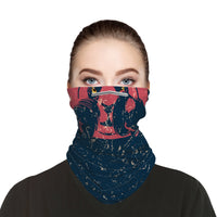 Red Panda Boxing Snood Face Mask Balaclava Scarf Cover | 2x - 50x Disposable Five Layer Filter Pads Available - WickyDeez