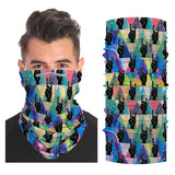 RockOn Snood Face Mask Balaclava Scarf Cover | 2x - 50x Disposable Five Layer Filter Pads Available - WickyDeez