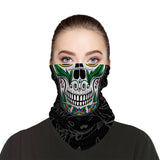 Skull Gate Face Mask Balaclava Scarf Cover | 2x - 50x Disposable Five Layer Filter Pads Available - WickyDeez