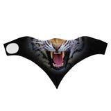 Roaring Tiger Bandana Face Mask Scarf Cover | 2x - 50x Disposable Five Layer Filter Pads Available - WickyDeez