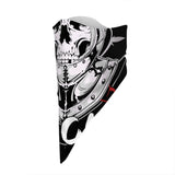 Skeleton Knight Skull Bandana Scarf Mask | 2x - 50x Disposable Five Layer Filter Pads Available - WickyDeez