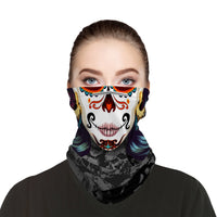 Gothic Club of Hearts Snood Face Mask Balaclava Scarf Cover | 2x - 50x Disposable Five Layer Filter Pads Available - WickyDeez