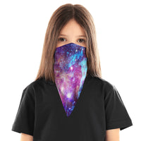 Children's Galaxy Face Mask Bandana Scarf Cover | 2x - 50x Disposable Five Layer Filter Pads Available - WickyDeez