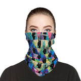 RockOn Snood Face Mask Balaclava Scarf Cover | 2x - 50x Disposable Five Layer Filter Pads Available - WickyDeez