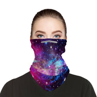 Galaxy Face Mask Balaclava Scarf Cover | 2x - 50x Disposable Five Layer Filter Pads Available - WickyDeez