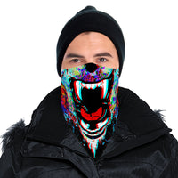 Roaring Bear Bandana Face Mask Scarf Cover | 2x - 50x Disposable Five Layer Filter Pads Available - WickyDeez