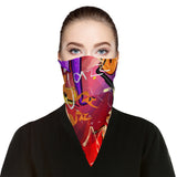 Trendy Saxophone Bandana Face Mask Scarf Cover | 2x - 50x Disposable Five Layer Filter Pads Available - WickyDeez